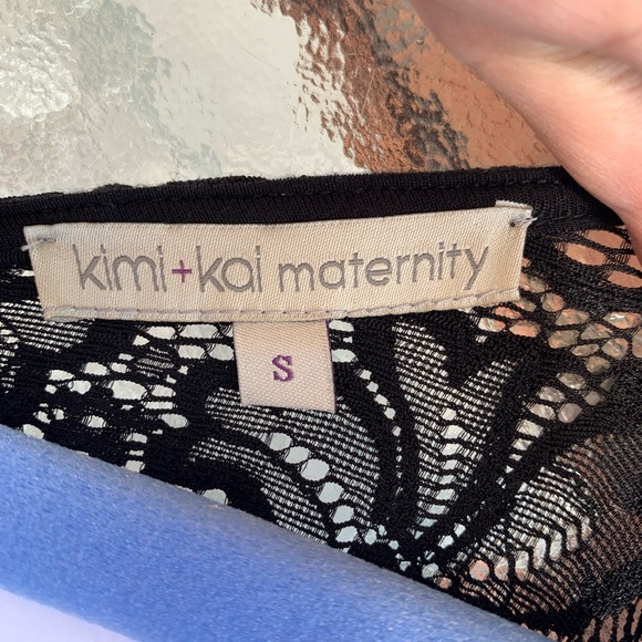 Maternity Formal Dress- navy - Picture 5 of 6